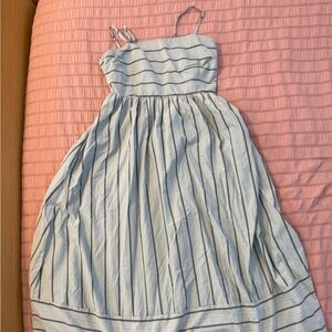 Striped Women’s Dress - Blue and White